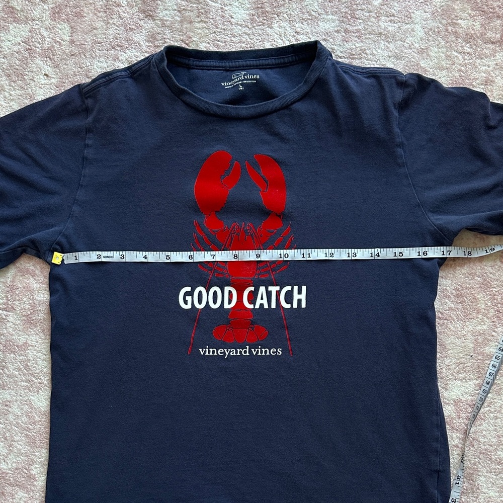 Vineyard Vines Good Catch Kids Tee with Red Lobster Graphic - Picture 3 of 3